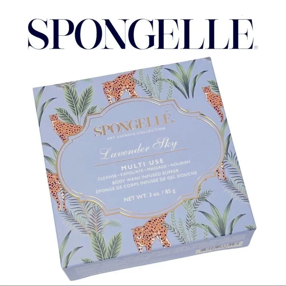 Spongelle Art Chinois Collection Body Buffer • Lavender Sky • New in Box